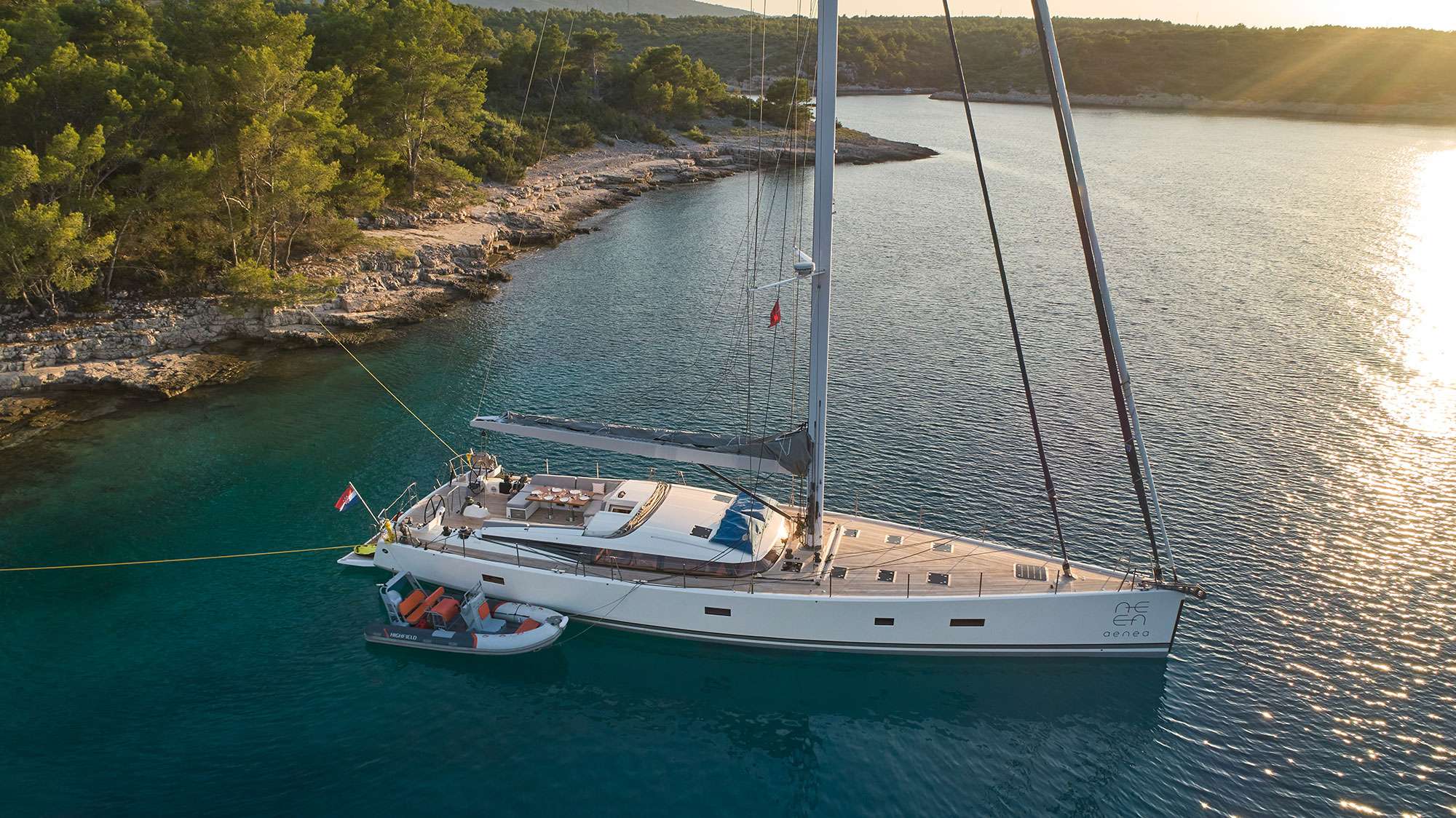 Crewed Sailing Yacht AENEA photo 3
