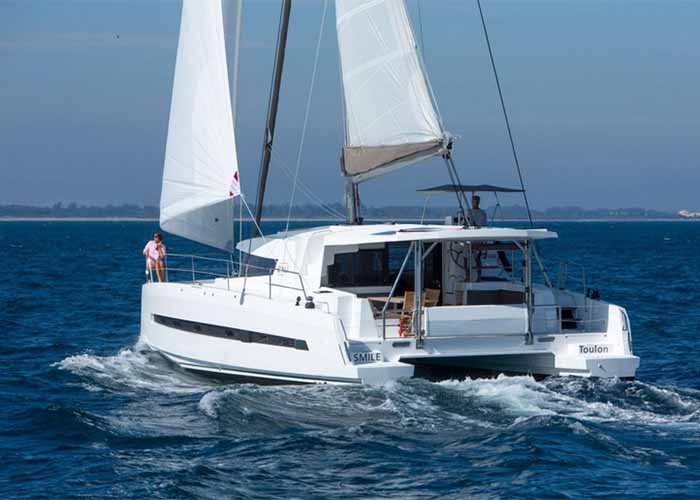 Bareboat Catamaran Bali 4.5 with watermaker