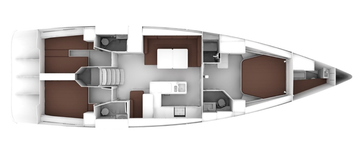Bareboat Sailing Yacht Bavaria 56