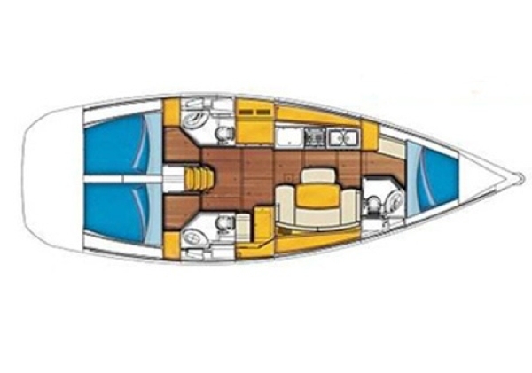 Bareboat Sailing Yacht Beneteau 44.3 photo 6