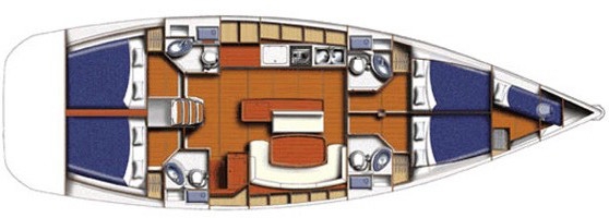 Bareboat Sailing Yacht Beneteau 515 photo 7