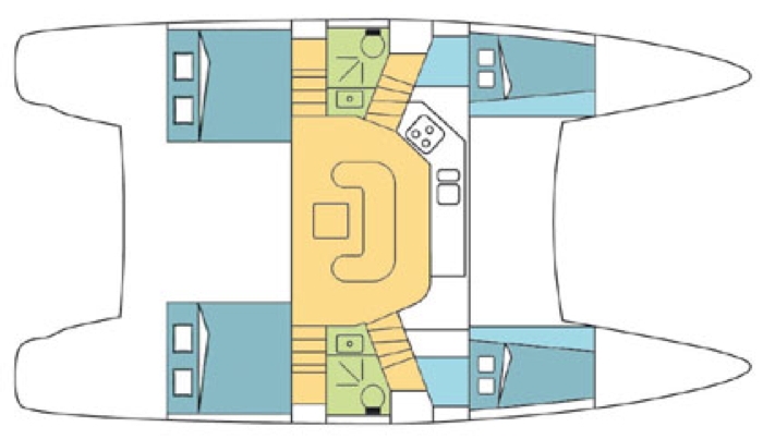 Bareboat Catamaran Catana 41 OC photo 4