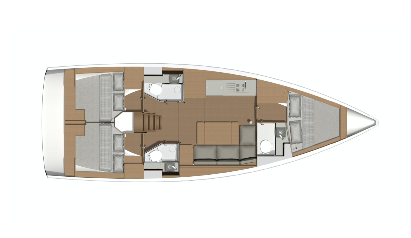 Bareboat Sailing Yacht Dufour 390 Grand Large photo 8