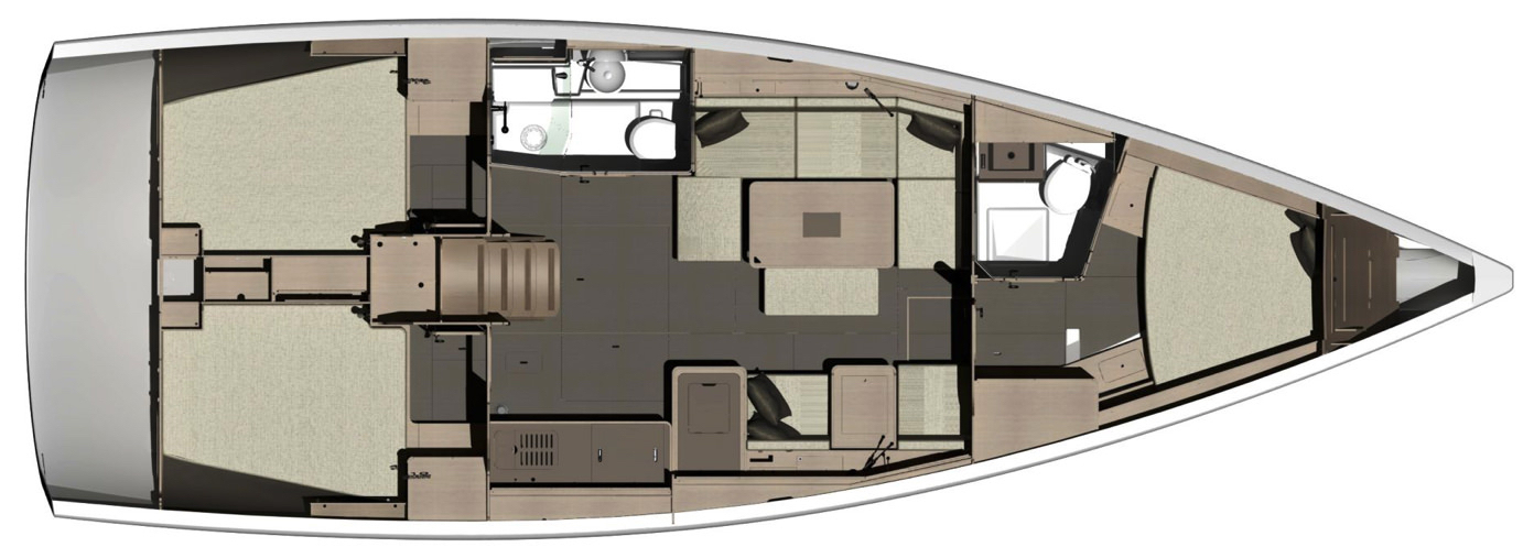 Bareboat Sailing Yacht Dufour 412 photo 8