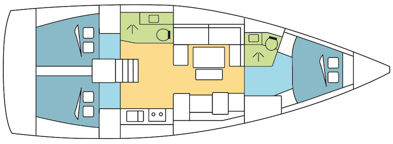 Bareboat Sailboat Dufour 412 photo 3