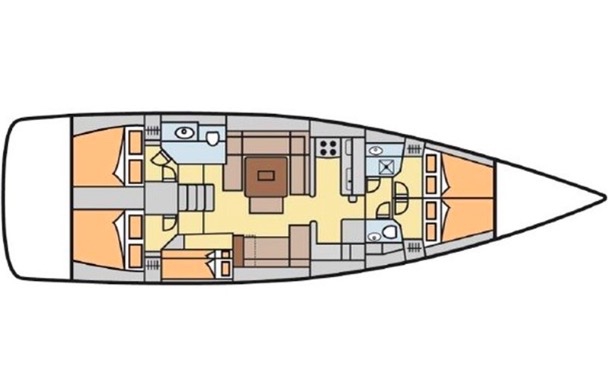 Bareboat Sailing Yacht Dufour 512 photo 6