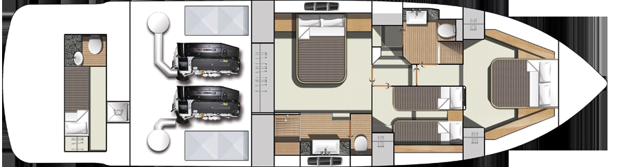 Crewed Motor Yacht Fairline Squadron 58 photo 5