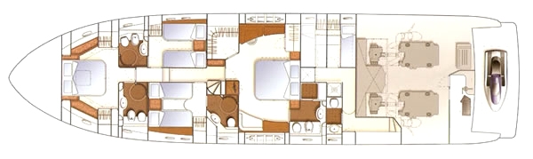 Crewed Motor Yacht Ferretti 761 photo 4