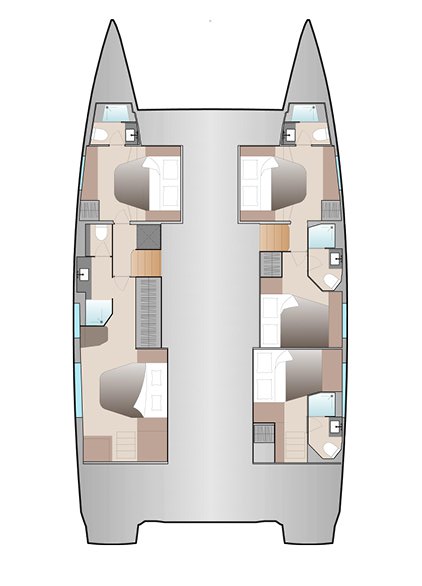 Bareboat Catamaran Fountaine Pajot Aura 51 photo 8
