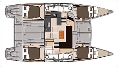 Bareboat Catamaran Fountaine Pajot Helia 44 photo 8