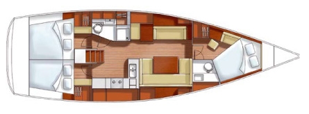 Bareboat Sailing Yacht Hanse 430 photo 3