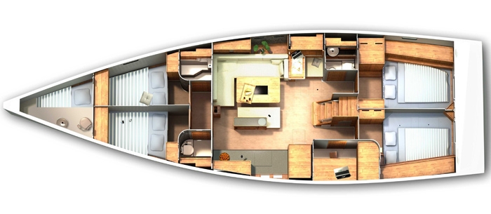 Bareboat Sailing Yacht Hanse 505 photo 4