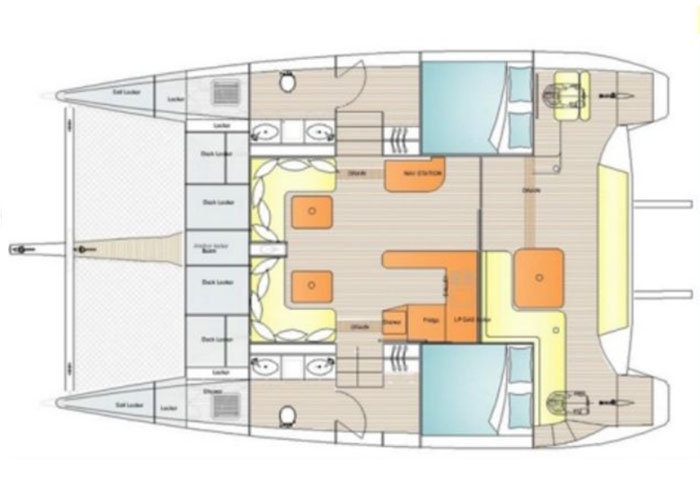 Bareboat Catamaran Island Spirit 38 (2015) photo 6