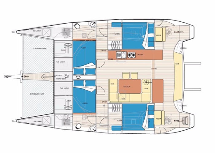 Bareboat Catamaran Island Spirit 38 (2016) photo 6