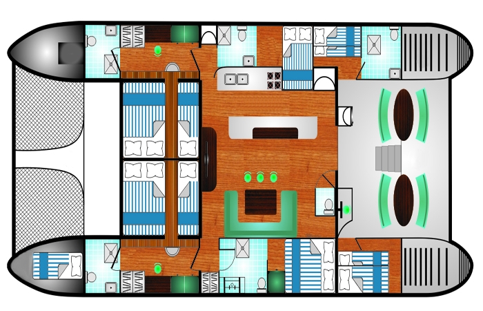 Crewed Catamaran Kelsall 58 photo 7