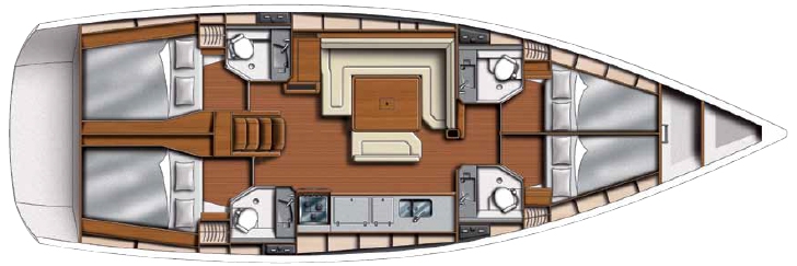 Bareboat Sailing Yacht KOS 469.2