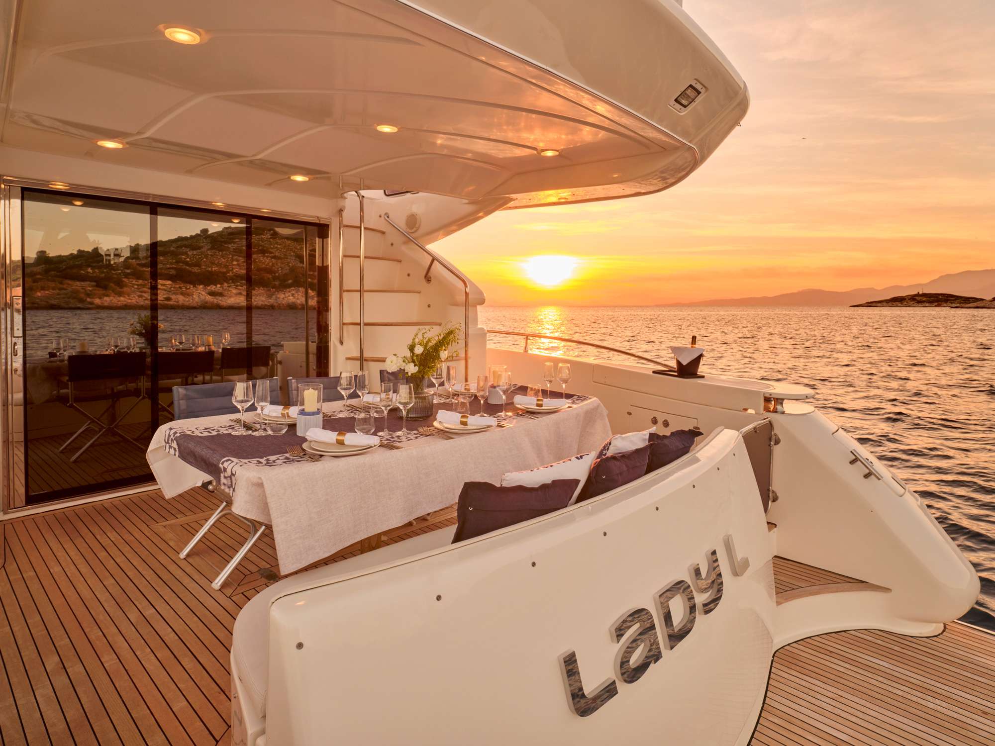 Crewed Motor Yacht LADY L photo 7
