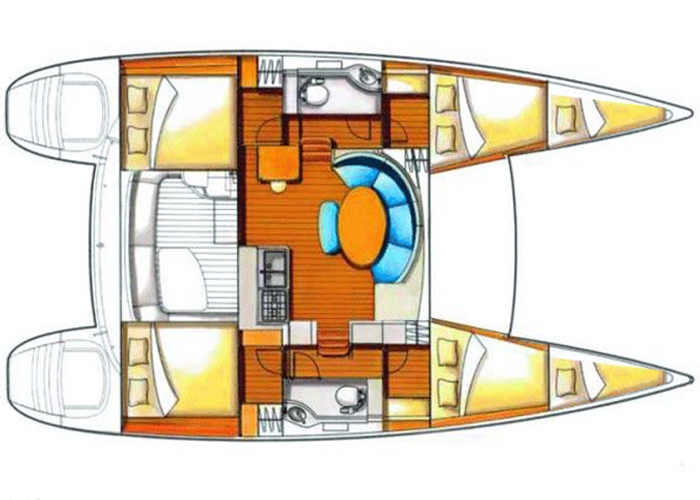 Bareboat Catamaran Lagoon 380 photo 8