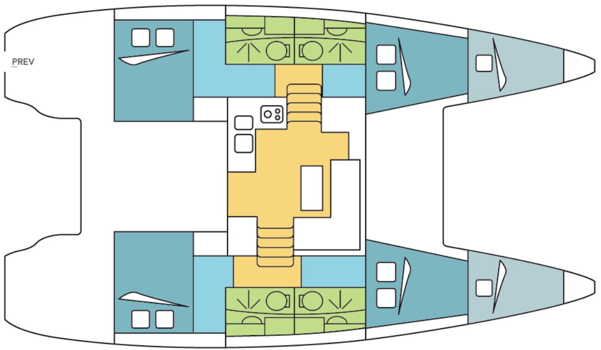 Bareboat Power Catamaran Lagoon 40 Power Catamaran with watermaker photo 4