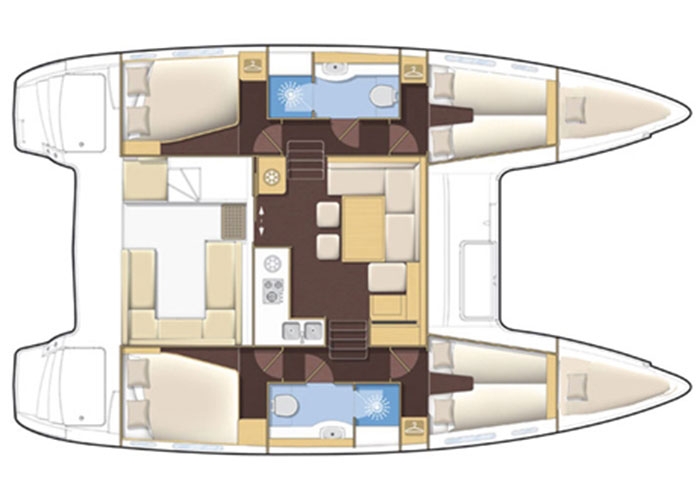 Bareboat Catamaran Lagoon 400 S2 (2015) photo 7