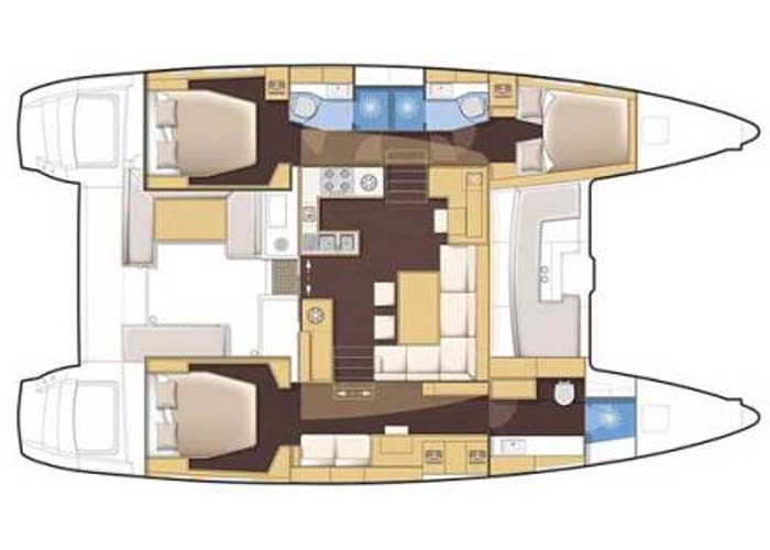 Bareboat Catamaran Lagoon 450 (2012)