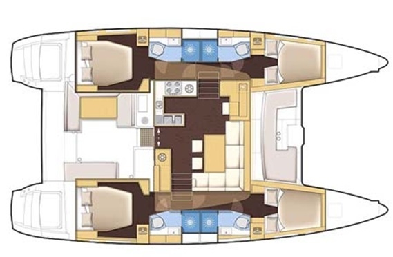 Bareboat Catamaran Lagoon 450 (2014) photo 4