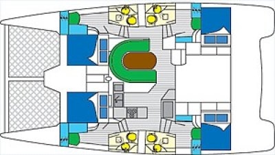 Bareboat Catamaran Leopard 4700 photo 6