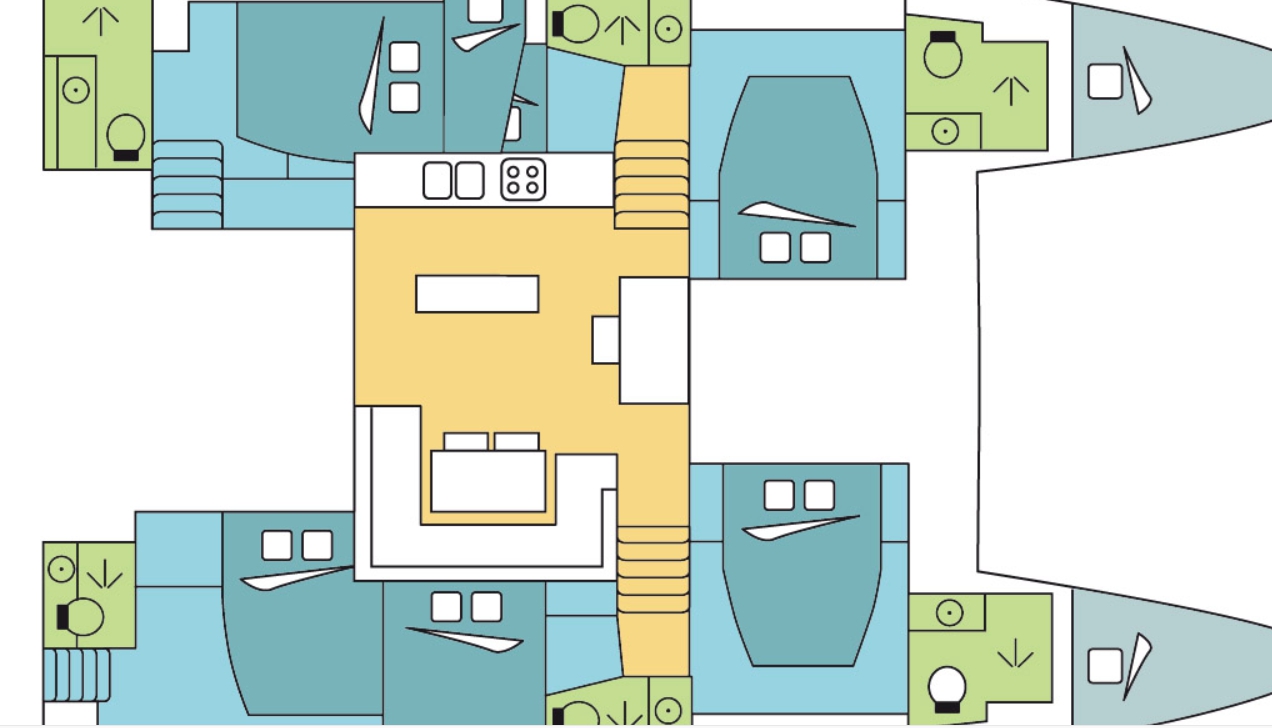 Bareboat Catamaran Lagoon 52 F with watermaker & A/C photo 8