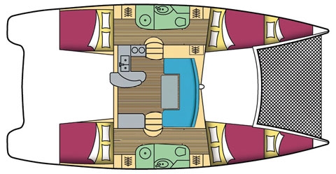 Bareboat Catamaran Leopard 384 photo 6
