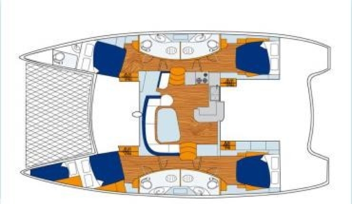 Bareboat Catamaran Leopard 46 photo 4