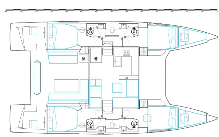 Bareboat Catamaran Nautitech 46 Fly (2019) photo 8