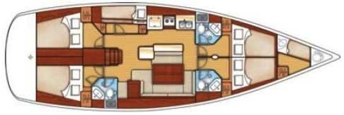 Bareboat Sailing Yacht Oceanis 50 photo 4