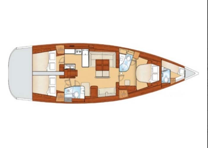 Bareboat Sailing Yacht Oceanis 54 photo 6