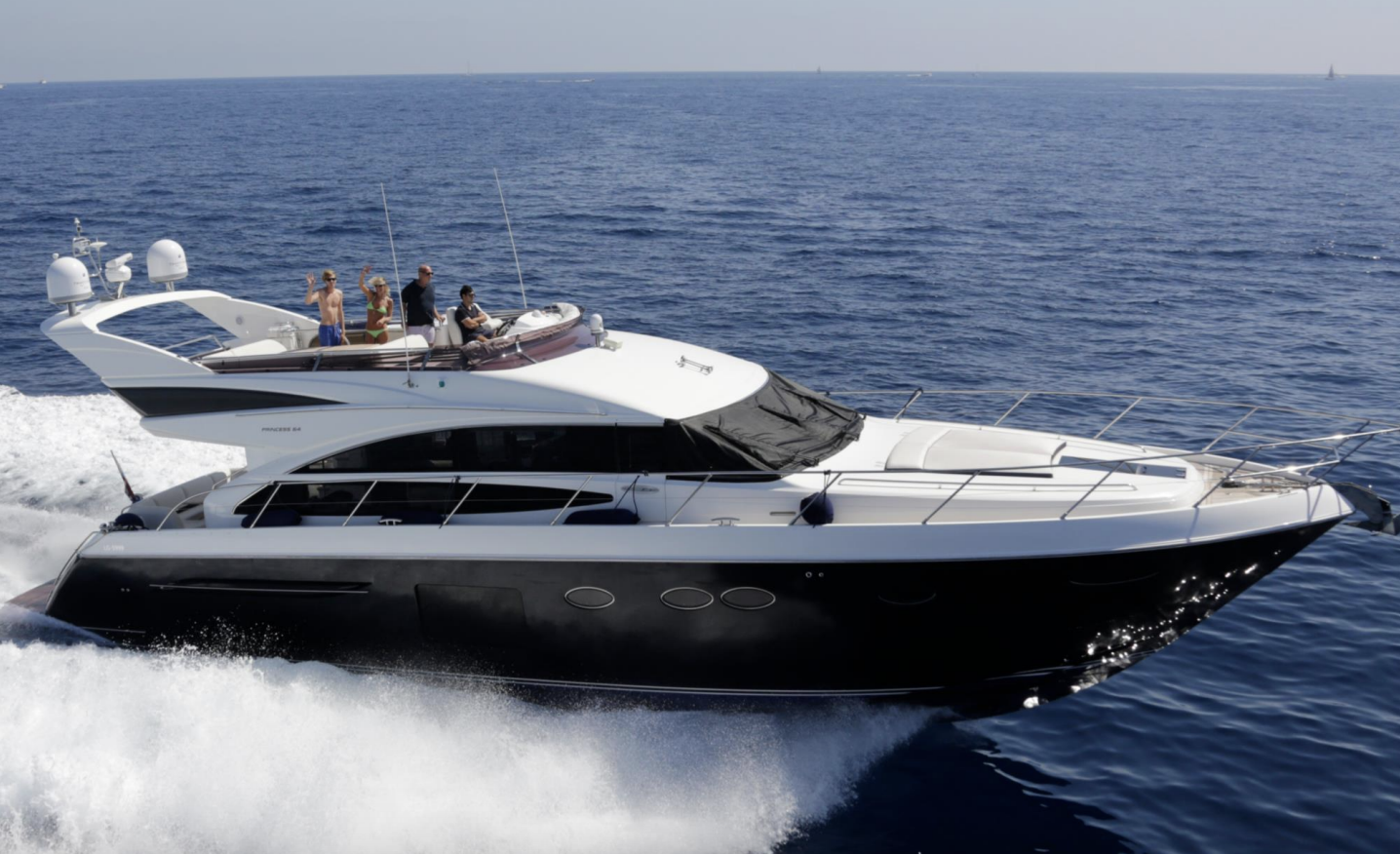 Crewed Motor Yacht Princess 64 Fly Blue photo 3