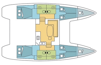 Bareboat Catamaran RAYVES photo 5