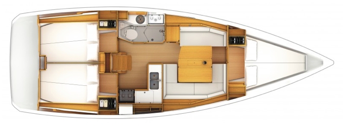Bareboat Sailing Yacht Jeanneau Sun Odyssey 379 photo 4