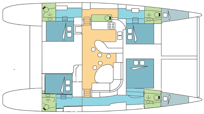 Bareboat Catamaran Voyage 520 photo 7